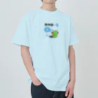 🐸かえるさんと仲間たち🐸の熱中症のかえるさん Heavyweight T-Shirt