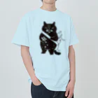 多分ねこのお買い物黒猫さん Heavyweight T-Shirt