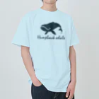 Atelier Pomme verte のHumpback whale22 ヘビーウェイトTシャツ