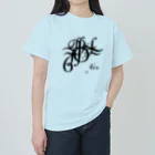 villonの文字メデューサ　モノクロ ヘビーウェイトTシャツ