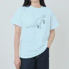 Owl and Potato Creationのケラトサウルス 肉食系 ジュラシックランチ ヘビーウェイトTシャツ