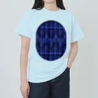 dizzyのzigzag_window_indigo_blue ヘビーウェイトTシャツ