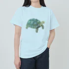 めろんぽっぷのお店だよの踏みだせ、アルダブラゾウガメ。 Heavyweight T-Shirt