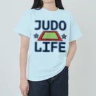 sports_tower スポーツタワーの柔道・JUDO・じゅうどう・グッズ・デザイン・武道・#Tシャツ・柔(やわら)の術・投げ技・固め技・当身技・格闘技・日本・柔術・男子・女子・かっこいい・かわいい・強靭・選手・柔よく剛を制す・世界・柔道場 Heavyweight T-Shirt