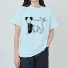 neconos Goodsの靴といぬ（ねこかもいぬかも） ヘビーウェイトTシャツ