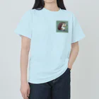 yu-tata-yuのサウナでくつろぐ親子ハリネズミ♨ ヘビーウェイトTシャツ