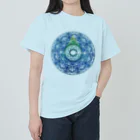 💖宇宙整体♪🌈♪こころからだチャンネル♪💖の宇宙曼荼羅　〜the body is connected〜 ヘビーウェイトTシャツ