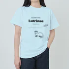 Lutrinaeのカワウソ / SALMON WITH ヘビーウェイトTシャツ