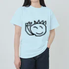 3児のズボラ母ちゃんの8歳児の優しいにがおえ　透過ver. ヘビーウェイトTシャツ