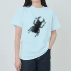 心の森ミュージアム　遊童館の色紙クワガタ ヘビーウェイトTシャツ