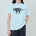 segasworksのAmargasaurus（白黒） ヘビーウェイトTシャツ