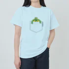 めろんぽっぷのお店だよのポケットからミシシッピアカミミガメ　大ポケット ヘビーウェイトTシャツ