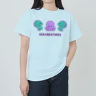 茉莉香｜Marikaのタコとウツボのトリオ ヘビーウェイトTシャツ