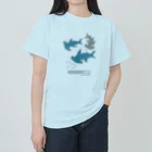 Beautiful Earthのマイクロプラスチックとハンマーヘッドシャーク ヘビーウェイトTシャツ