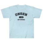 kg_shopのONSEN (ブラック) ヘビーウェイトTシャツ