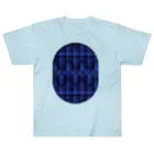 dizzyのzigzag_window_indigo_blue ヘビーウェイトTシャツ