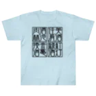 square屋の四×四字熟語（美酒佳肴/酒池肉林/紅灯緑酒/金亀換酒）(黒) Heavyweight T-Shirt