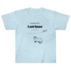 Lutrinaeのカワウソ / SALMON WITH ヘビーウェイトTシャツ