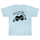 『NG （Niche・Gate）』ニッチゲート-- IN SUZURIのWhy Can't We Be Friends?（黒） ヘビーウェイトTシャツ