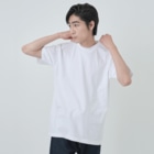 MrKShirtsのPengin (ペンギン) 黒デザイン Heavyweight T-Shirt