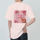 chapinnuのさくらの花びらで遊ぼう♪ ヘビーウェイトTシャツ