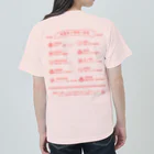 温泉グッズ@ブーさんとキリンの生活の療養泉の種類と特徴（赤・両面） ヘビーウェイトTシャツ