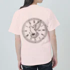 8ball.AI.artの鳩と時計 ヘビーウェイトTシャツ