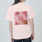 chapinnuのさくらの花びらで遊ぼう♪ ヘビーウェイトTシャツ