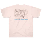 coeur.yu（クードットユー）の  音楽なしじゃ生きていけない（ロゴカラー：ブルー） Heavyweight T-Shirt