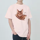 N-huluのベンガル猫のジルちゃん Heavyweight T-Shirt