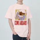 幸うさ.comの羅針盤と宇宙と船長うさぎ Heavyweight T-Shirt