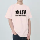 NOIR（ノアール）のLSDフルロゴ　黒 Heavyweight T-Shirt