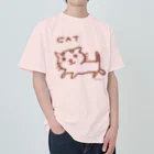 ネコのうーたんになりたいくちばしショップのねこだけキャット Heavyweight T-Shirt