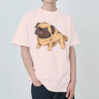 PugHaruのPug’s Life(パグズライフ) Heavyweight T-Shirt