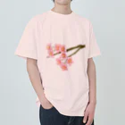 紅藤コミミズクの桜 ヘビーウェイトTシャツ