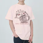 itsuto-こねこしょうしょうめんへらの「もえるごみの日」 ヘビーウェイトTシャツ