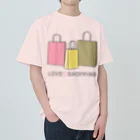 ヨープキャンが気になったの紙袋 LOVE SHOPPING Heavyweight T-Shirt