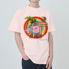 ハワイが大好きな女の子『HENOHENO MAPPY』のx waccha コラボデザイン2 Heavyweight T-Shirt