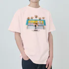 “すずめのおみせ” SUZURI店のここで待ってる Heavyweight T-Shirt