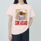 幸うさ.comの羅針盤と宇宙と船長うさぎ Heavyweight T-Shirt