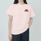 HI-IZURUのHI-IZURU(黒文字)ロゴ　背中にLand of the Rising Sun Heavyweight T-Shirt