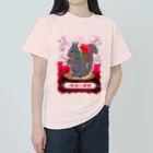 shikisai02sの栗鼠と薔薇 ヘビーウェイトTシャツ