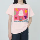 Ufufuyaのソフトクリームハウス ヘビーウェイトTシャツ