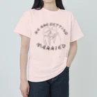 jsprintstudioの私たち結婚します ヘビーウェイトTシャツ