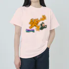 ちゃとらま　CHA10ramaのチャトラマとカエル女の闘い ヘビーウェイトTシャツ