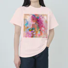 💖宇宙整体♪🌈♪こころからだチャンネル♪💖のA sophisticated mind and body Heavyweight T-Shirt