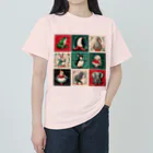 赤白 緑・アカシロ ミドリの【孤独を愛する9人】バレエ編 ヘビーウェイトTシャツ