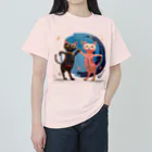 猫魚鳥時々犬等 arte♡のSuccessful Cats ♡ Heavyweight T-Shirt