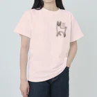 エクササイズ・キャットのハッピー・ラッキー・リャマ(ロゴ色違い) Heavyweight T-Shirt