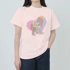 ari designのゆめかわいいバニィ＆ドラゴン ヘビーウェイトTシャツ